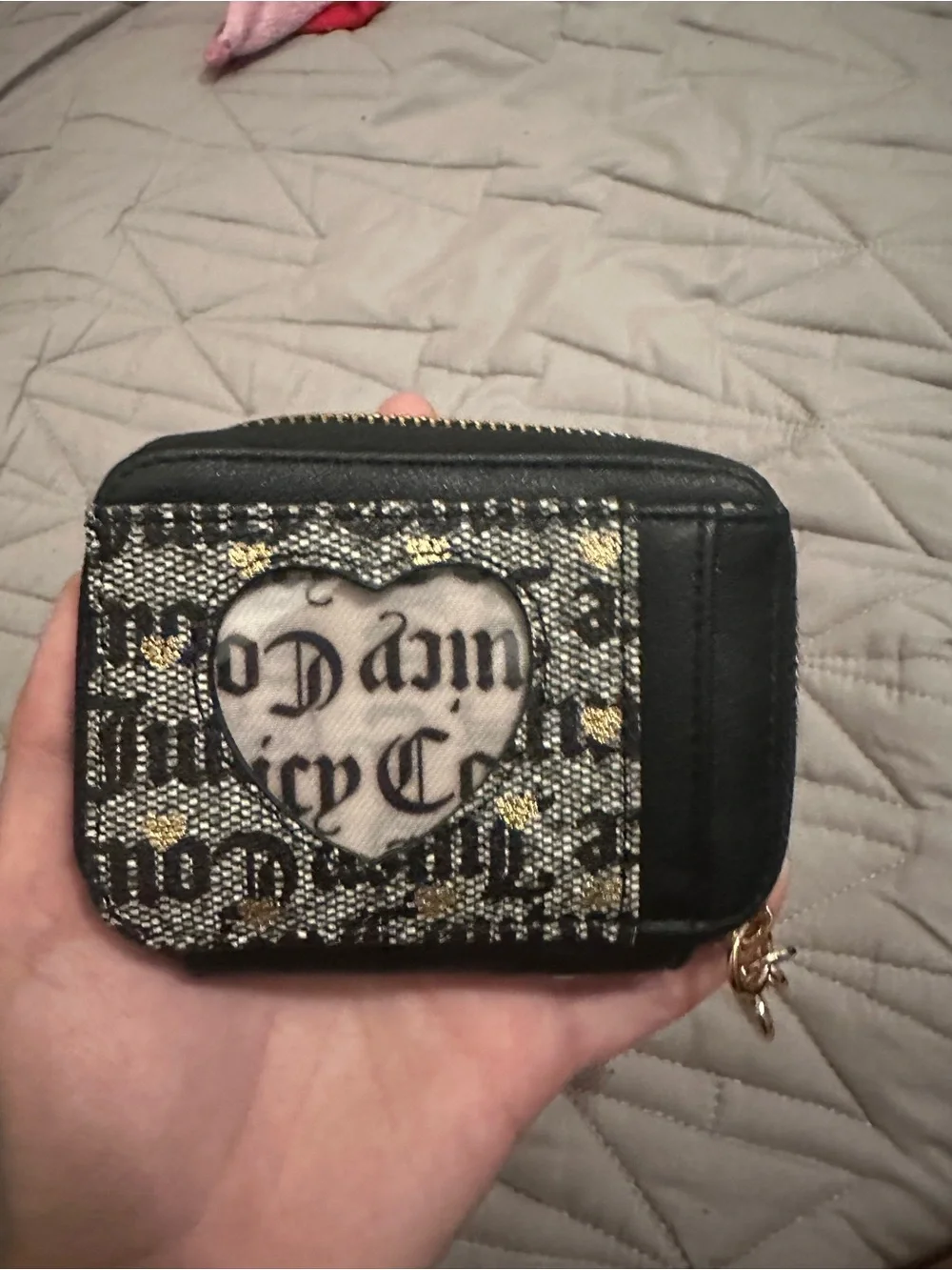 Juicy Couture Black and Gold Wallet